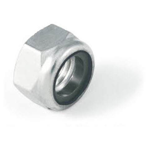 M10 Nylon Insert Lock Nut Nyloc Type Bright Zinc Plated BZP DIN985