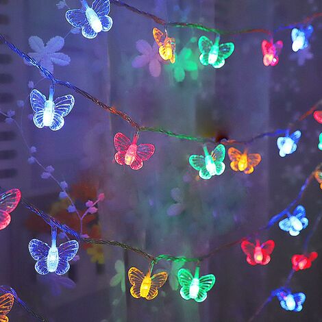 Guirlande Lumineuse En Forme De Papillon M Led Fonctionne Avec