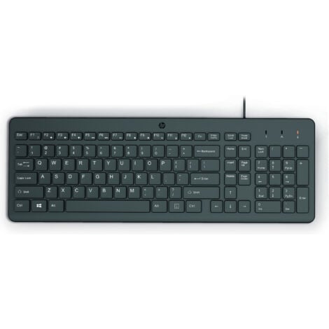 HP 150 Wired Keyboard Clavier USB Noir