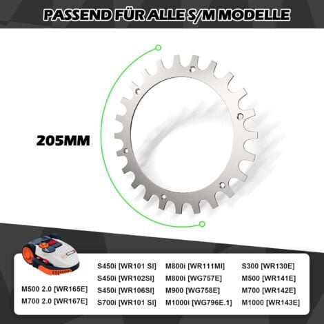 Crampons en acier inoxydable de qualité supérieure pour tondeuse à