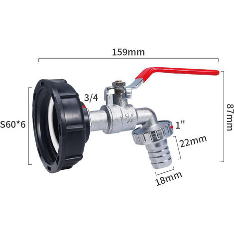 Adaptateur De R Servoir Ibc Connecteur Filetage Robinet Cuve L