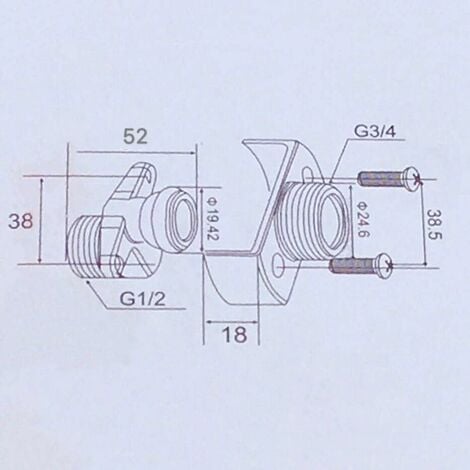 Réglage de l angle du tube d aspiration en cuivre tête de douche pied