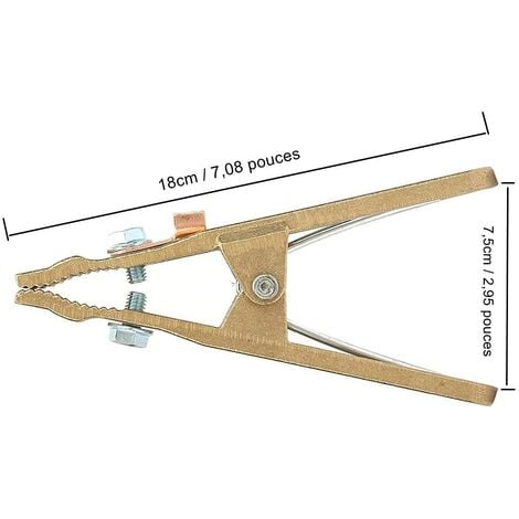 Pince De Masse Soudure A M Choire Lourde En Laiton Pince De Terre
