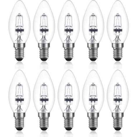 42W E14 C35 Dimmable ampoule halogène AC 220 240V Blanc Chaud 2700K e14