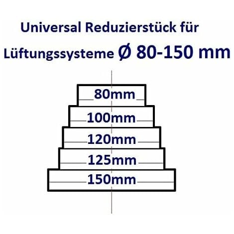 R Ducteur Universel Rond Pour Syst Me De Ventilation De Diam Tre De