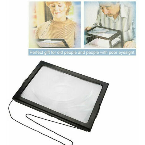 Loupe LED Journal Pliable Ultra Mince A4 Pleine Page Loupe Loupe