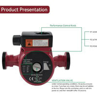 Circulateur Chauffage 25 60 180 Pompe De Circulation Chauffage Central