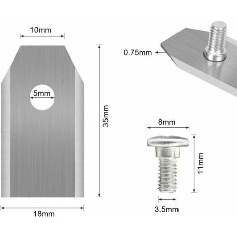 X Lames De Couteau En Titane Pour Toutes Les Tondeuses Robotiques