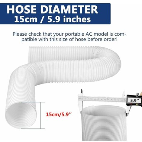 Tuyau Climatiseur Mobile Tuyau D Vacuation D Air En Pvc Flexible Tube