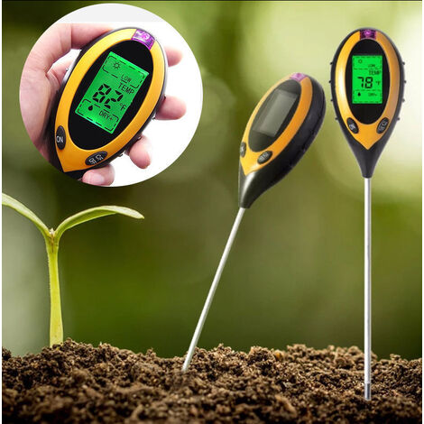 Ahlsen Testeur de Sol 4 en 1 Soil Tester PH mètre lumière du Soleil