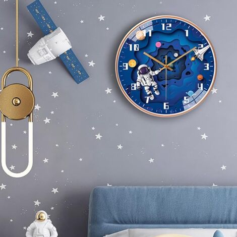 Ahlsen Horloge Murale Silencieuse Pour Enfants Avec Mouvement