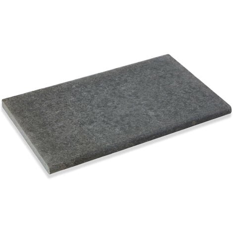 Margelle De Piscine Pierre Naturelle Granit X X Cm Bord Rond Noir