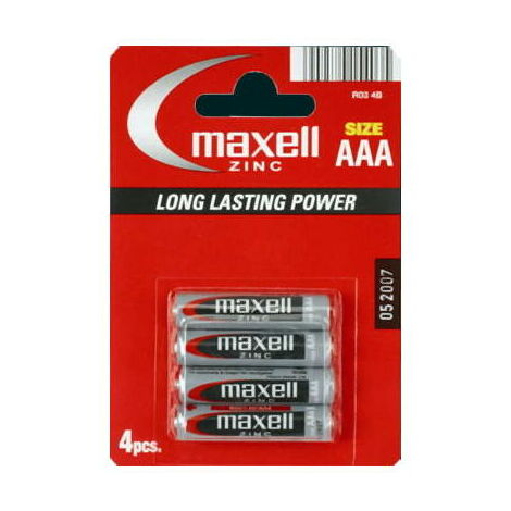 Maxell Pila Salina Manganeso Aaa R Retractil