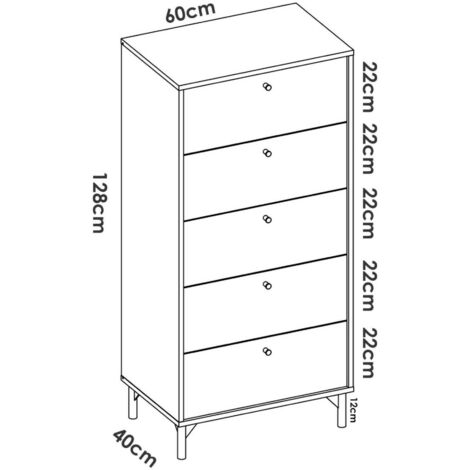 Dmora Commode Dlovati Commode Pour Chambre Coucher Commode