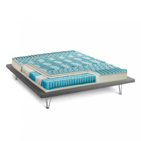 Dmora Matelas Simple Dgabell Housse Amovible En Memory Foam Gel Et