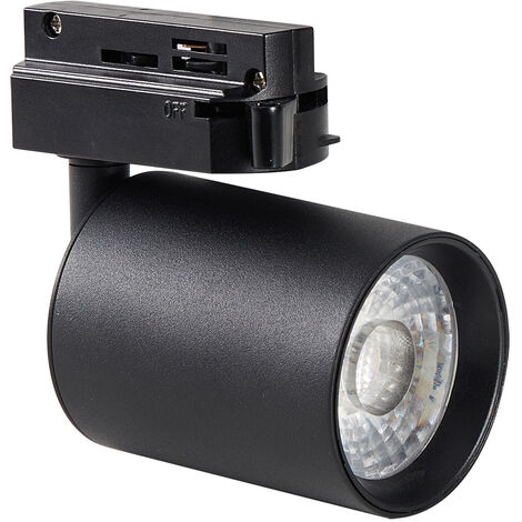 Spot Monophas Pike Rail Led Noir W Cct Gradable Par Triac