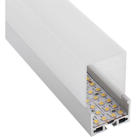 KIT Profilé aluminium MASAT pour bandes LED 1 mètre