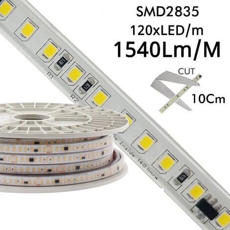 Bande LED 220V Bridgelux SMD2835 120Led M 1540lm M Dimmable