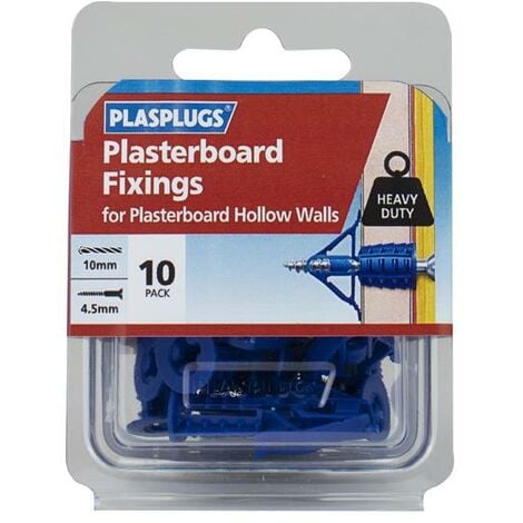 Plasplugs Hcf Heavy Duty Plasterboard Fixings Pack Of Plahcf