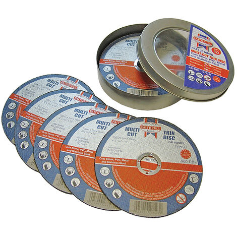 Faithfull Multi Purpose Cutting Disc X X Mm Pack Fai Mul