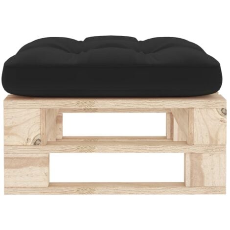 Pouf Palette De Jardin Bois De Pin Impr Gn Repose Pied Palette