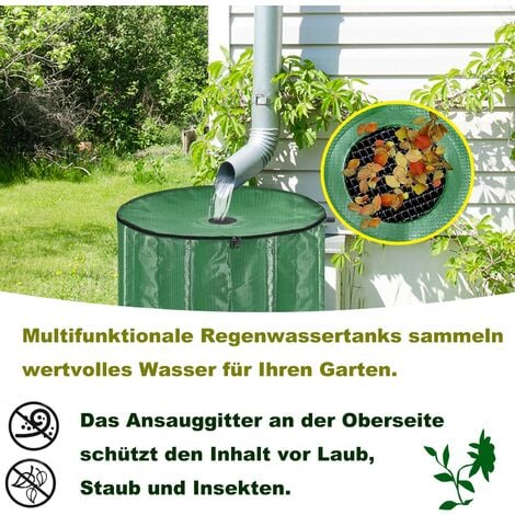 YARDIN Regentonne Faltbar Regenwassertonne für Gartenbewässerung