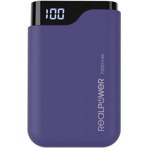 Realpower Pb C Powerbank Mah Li Ion Usb Usb C Navy Blau