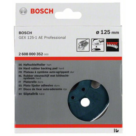 Bosch Accessories 2608000352 Schleifteller hart 125 mm für GEX 125 1