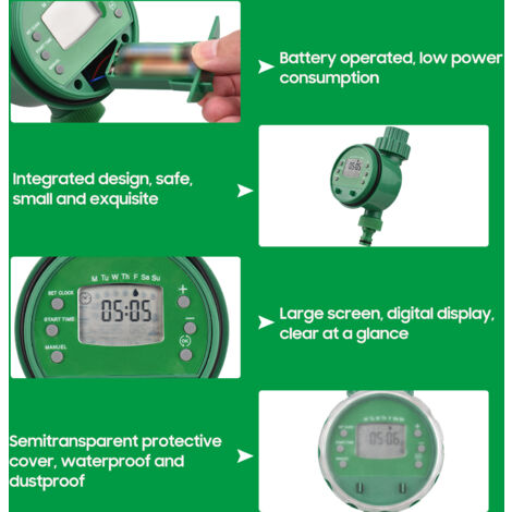 Zoternen Lepmerk Minuterie d arrosage automatique numérique programmée