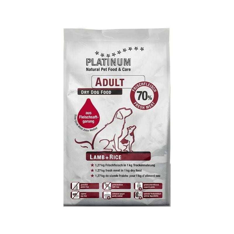 Platinum Adult Lamm Reis Hunde Trockenfutter Kg