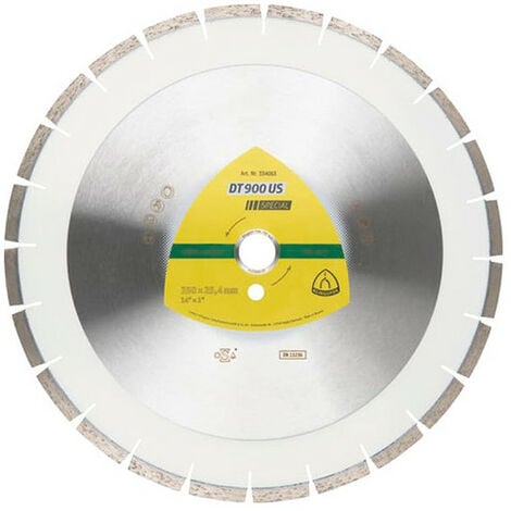 Disque diamant D 450 x Al 25 4 mm Béton armé Matériaux de constr