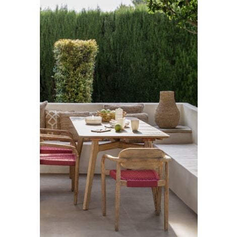 SKLUM Tavolo Da Giardino Rettangolare In Legno 180x90 Cm Naele Legno