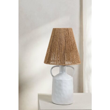 Lampe de Table en Céramique Octay SKLUM Blanc