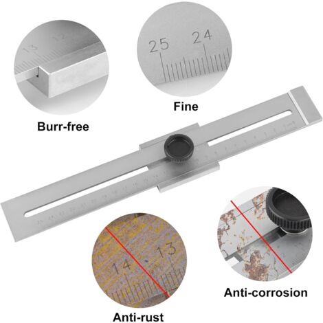 Jauge de trait de précision 250 mm outil de traçage jauge de marquage