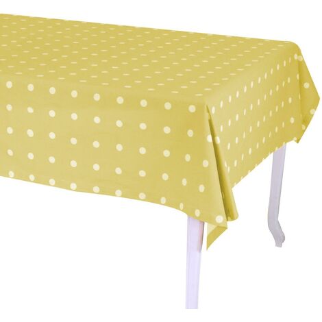 Rechteckige Tischdecke Pop Polka Dot Lime Cm X