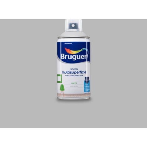 Bruguer Acrylic Multisuperficie Esmalte Al Agua En Spray Mate Gris