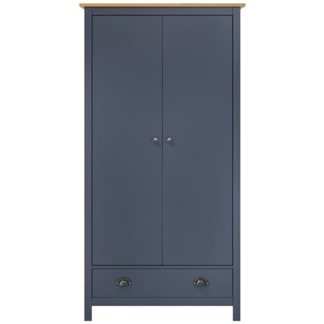 Furniture Limited Garde Robe Portes Hill Gris X X Cm