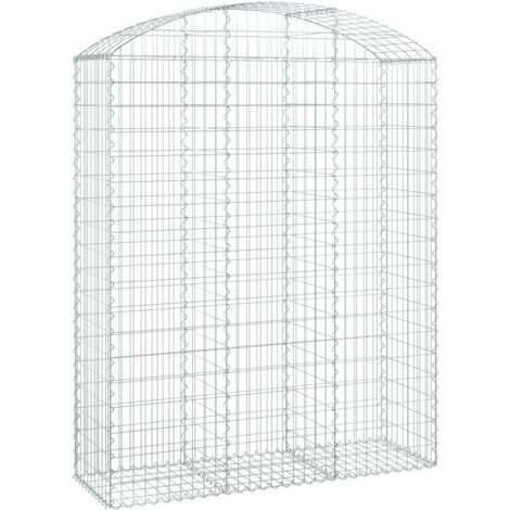 Furniture Limited Panier de gabions arqué 150x50x180 200 cm Fer