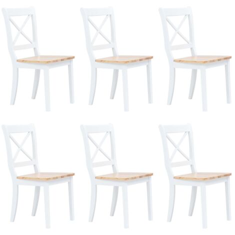 Furniture Limited Sillas De Comedor 6 Uds Madera Maciza De