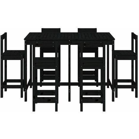 Furniture Limited Set De Mesa Y Taburetes Altos Jard N Piezas