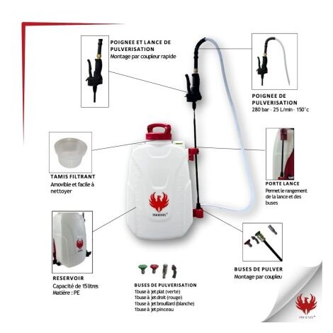 Phoenix Pulverisateur Electrique Dorsal Sprayer L Pulverisateur