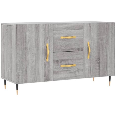 Sideboard Grau Sonoma 100x36x60 Cm Holzwerkstoff VidaXL