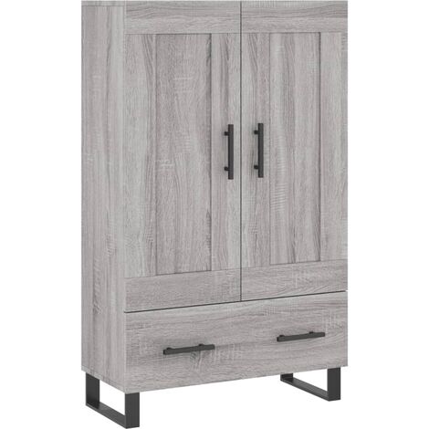 Highboard Grey Sonoma X X Cm Engineered Wood Vidaxl