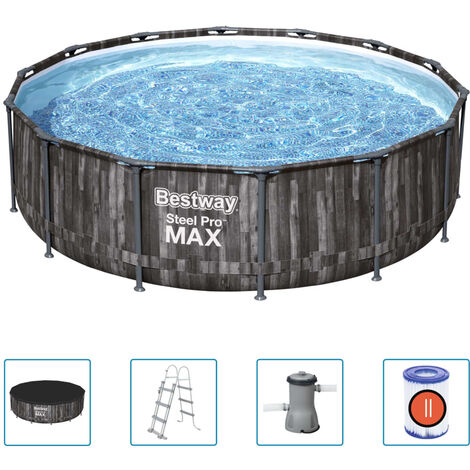 Steel Pro MAX Swimming Pool Set Round 427x107 Cm Bestway