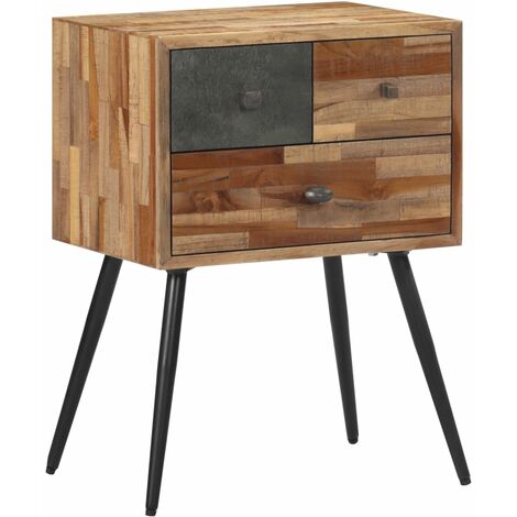 Bedside Cabinet 47x31 5x60 Cm Solid Wood Teak VidaXL