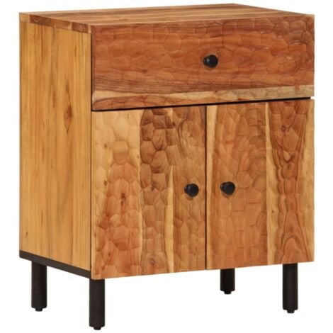 Bedside Cabinet X X Cm Solid Wood Acacia Vidaxl