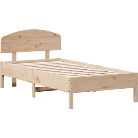 Bed Frame Without Mattress X Cm Small Single Solid Wood Pine Vidaxl