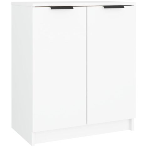 Shoe Cabinet White 59x35x70 Cm Engineered Wood VidaXL