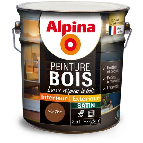 Alpina Peinture Bois Microporeuse Int Rieur Ext Rieur Satin