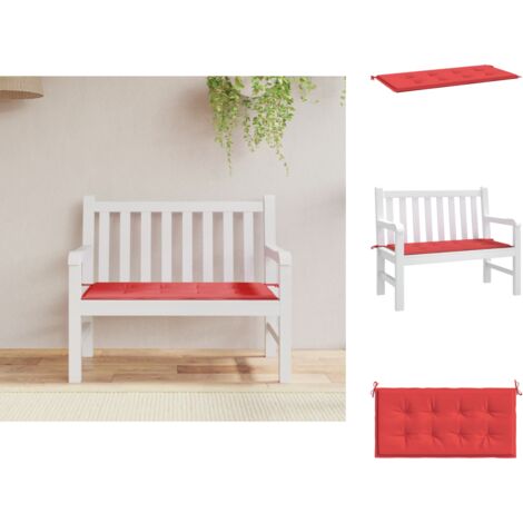 Sitzpolster Living Gartenbank Auflage Rot 120x50x3 Cm Oxford Gewebe